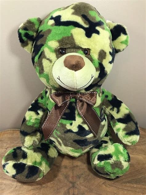 teddy bear camouflage|camo teddy bear plush.